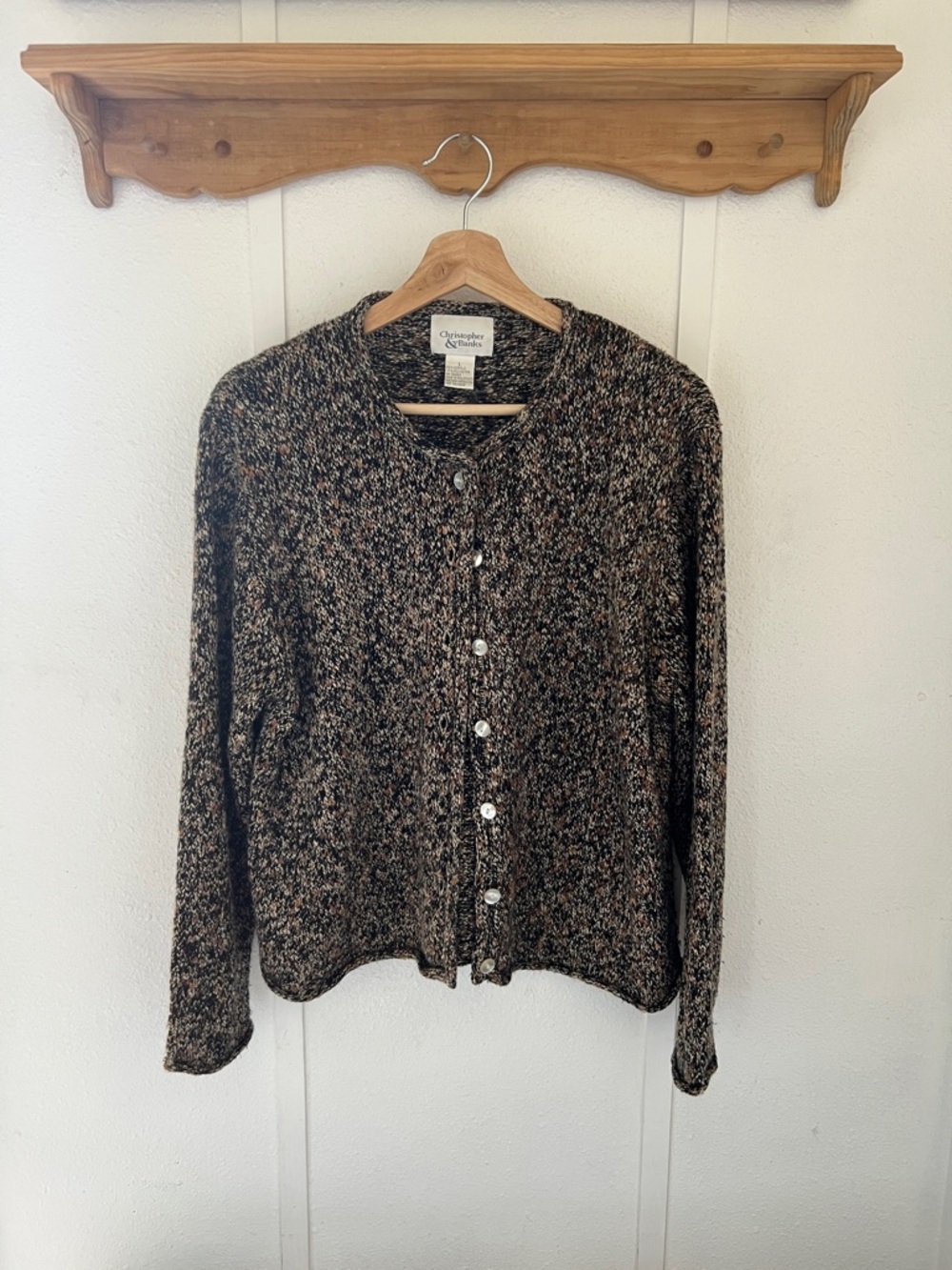 Christopher & banks cardigan sweater knit size large